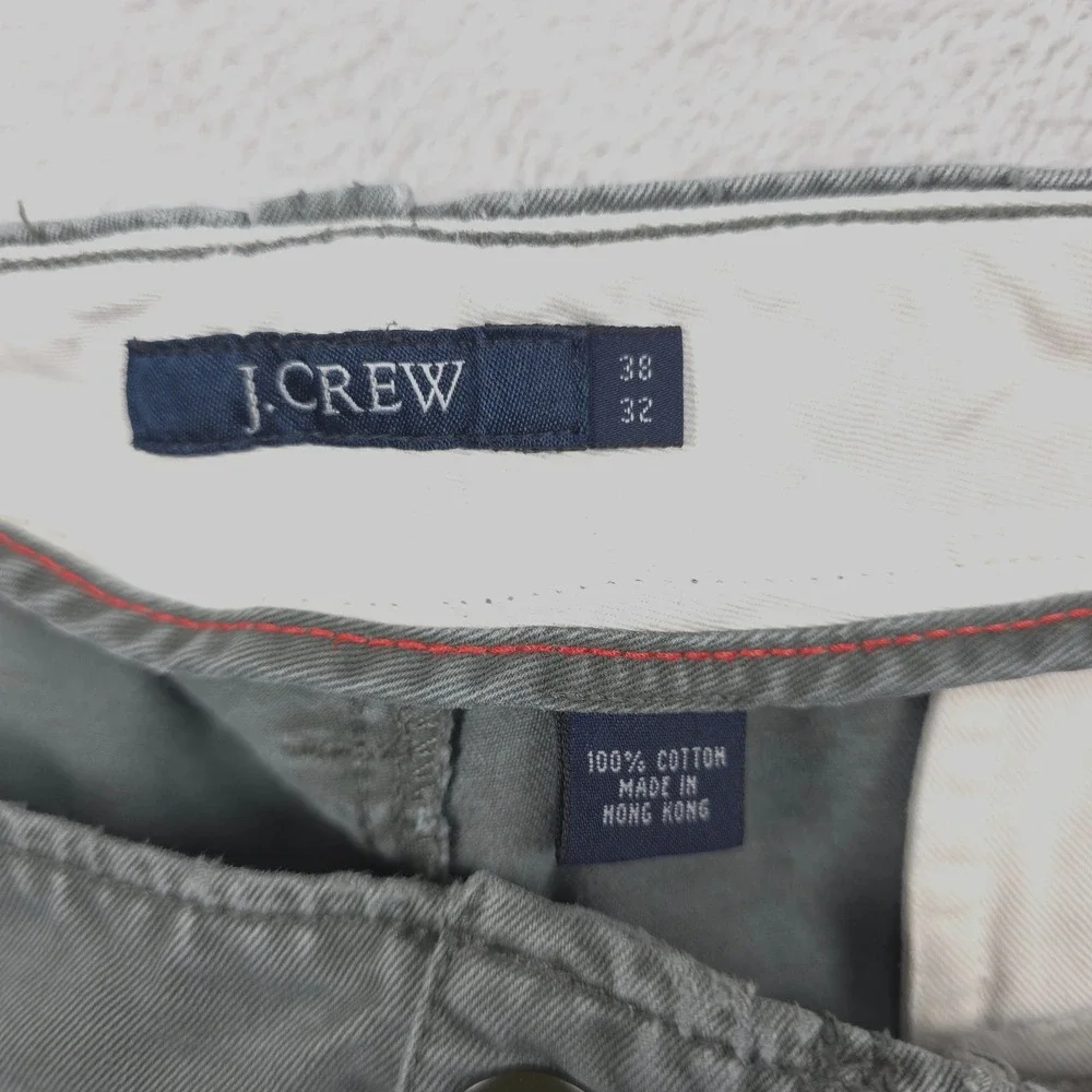 VINTAGE J Crew Cargo Pants Mens 38 32 Green Cargo Utility Cotton‎ Twill